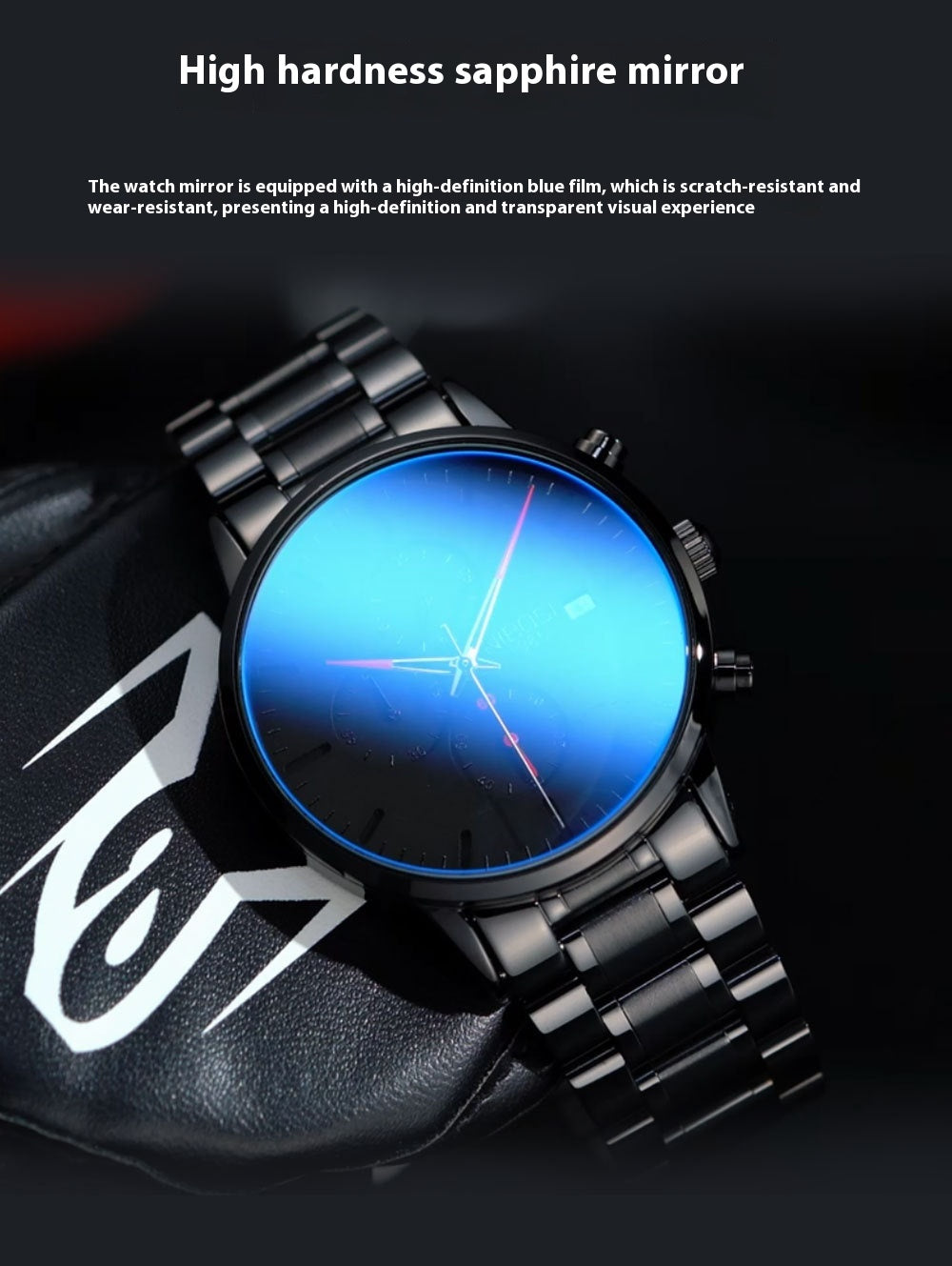 Men's Multi-functional Anti-luminous Quartz Watch