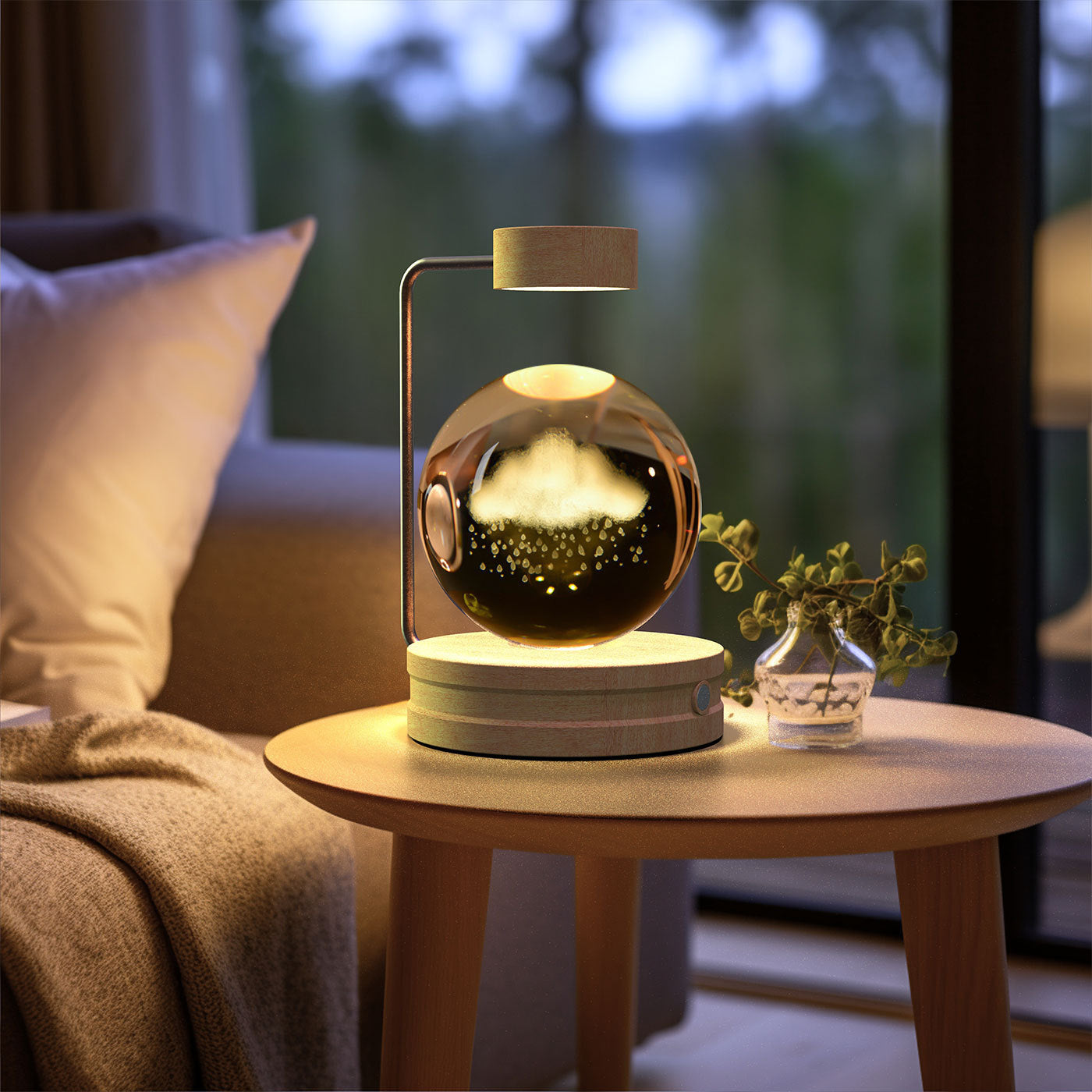 Cosmic Dinosaur Crystal Ball Night Lamp