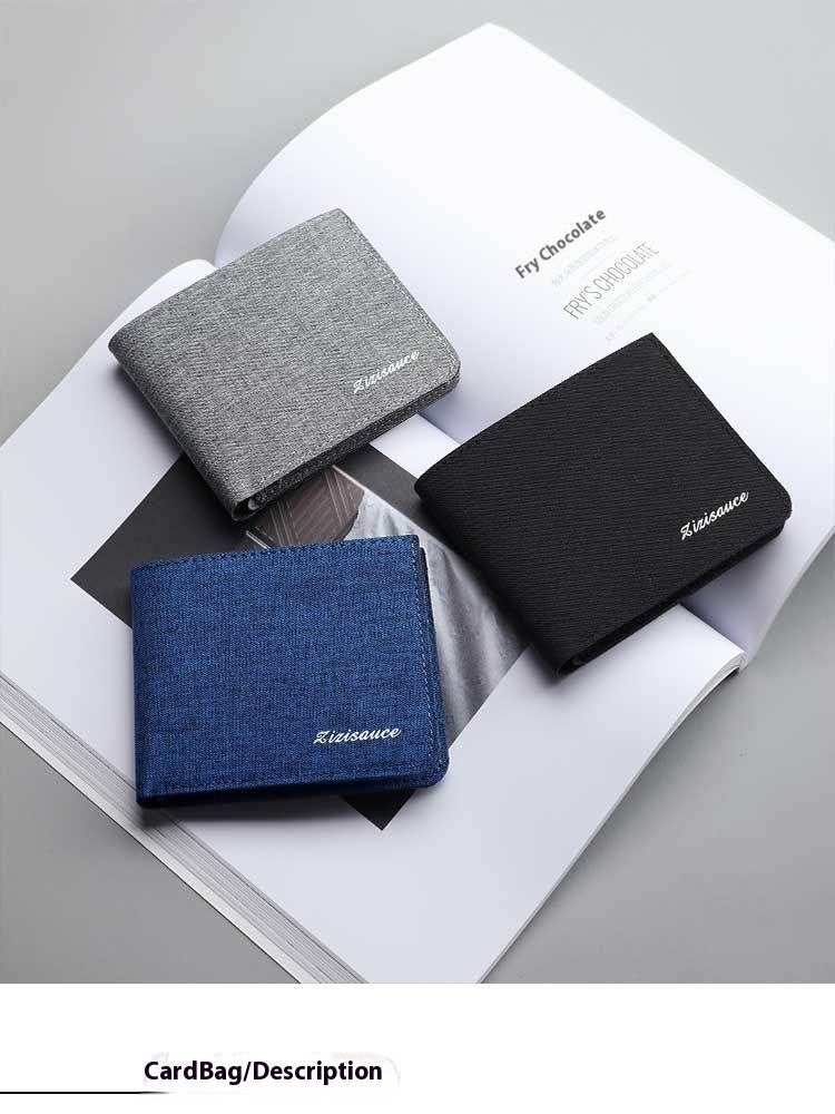 Unisex Anti-Cut Student Wallet – Compact & Casual Urban Style ID Holder | Multi-Functional Mini Card & License Bag
