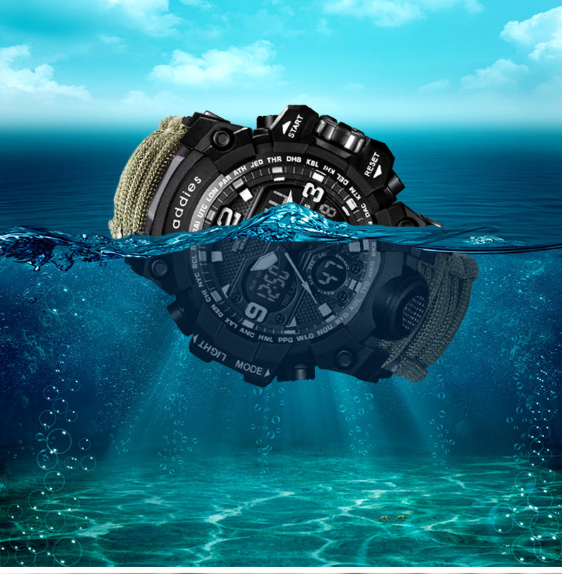 Multifunctional Waterproof Sports Watch for Men – Outdoor Tactical & Mountaineering
