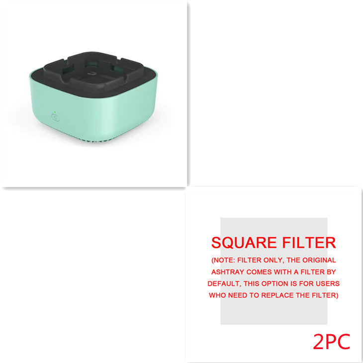 Portable Smoke Removal Ashtray – Automatic Air Purifier with Anion Filtration for Car & Home Use