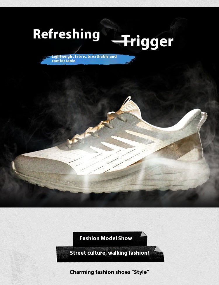 Lightweight Soft Sole Sneakers for Men – Breathable Mesh Tennis Shoes with Non-Slip Sole & Stylish Color Matching