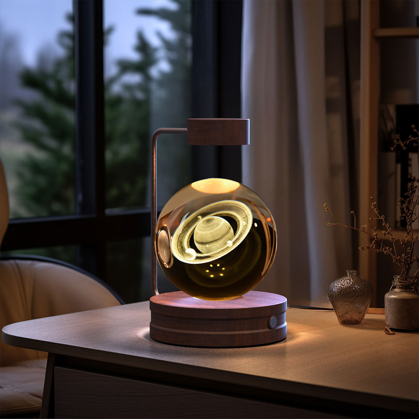Cosmic Dinosaur Crystal Ball Night Lamp