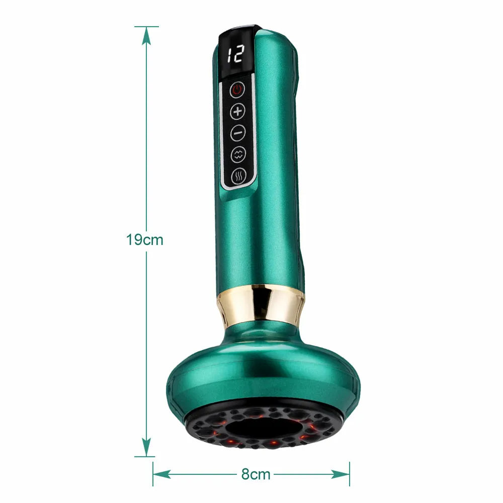 Electric Cupping Massager – Vacuum Suction, Guasha Scraping, Infrared Heat, Anti-Cellulite & Slimming Therapy