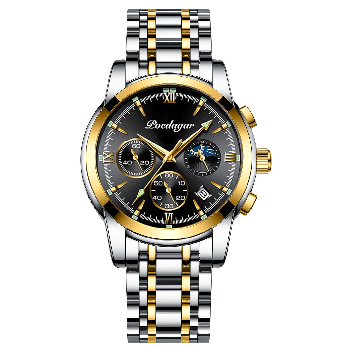 Multifunctional Luminous Waterproof Quartz Watch for Men