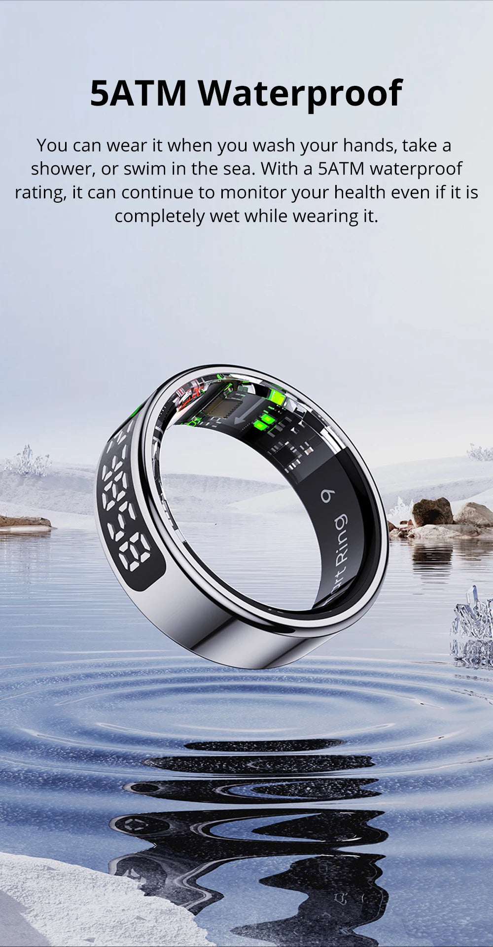 COLMI R12 Smart Ring with Touch Screen