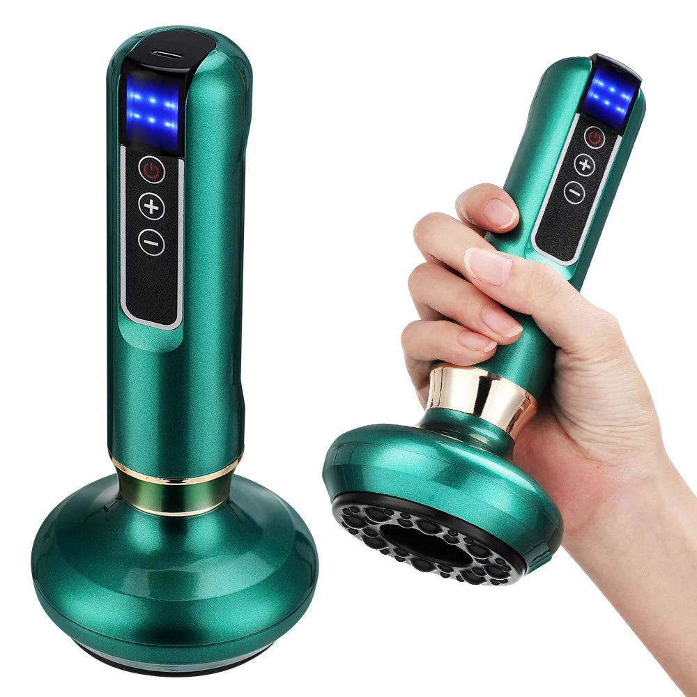 Electric Cupping Massager – Vacuum Suction, Guasha Scraping, Infrared Heat, Anti-Cellulite & Slimming Therapy