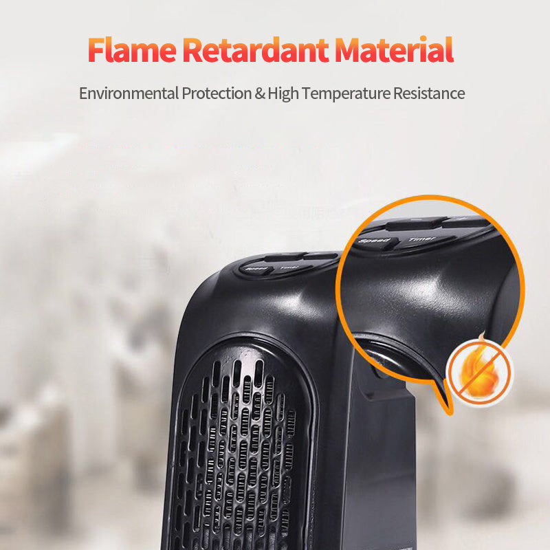 Mini Ceramic Space Heater – Electric Fan Heater for Home, Office & Camping