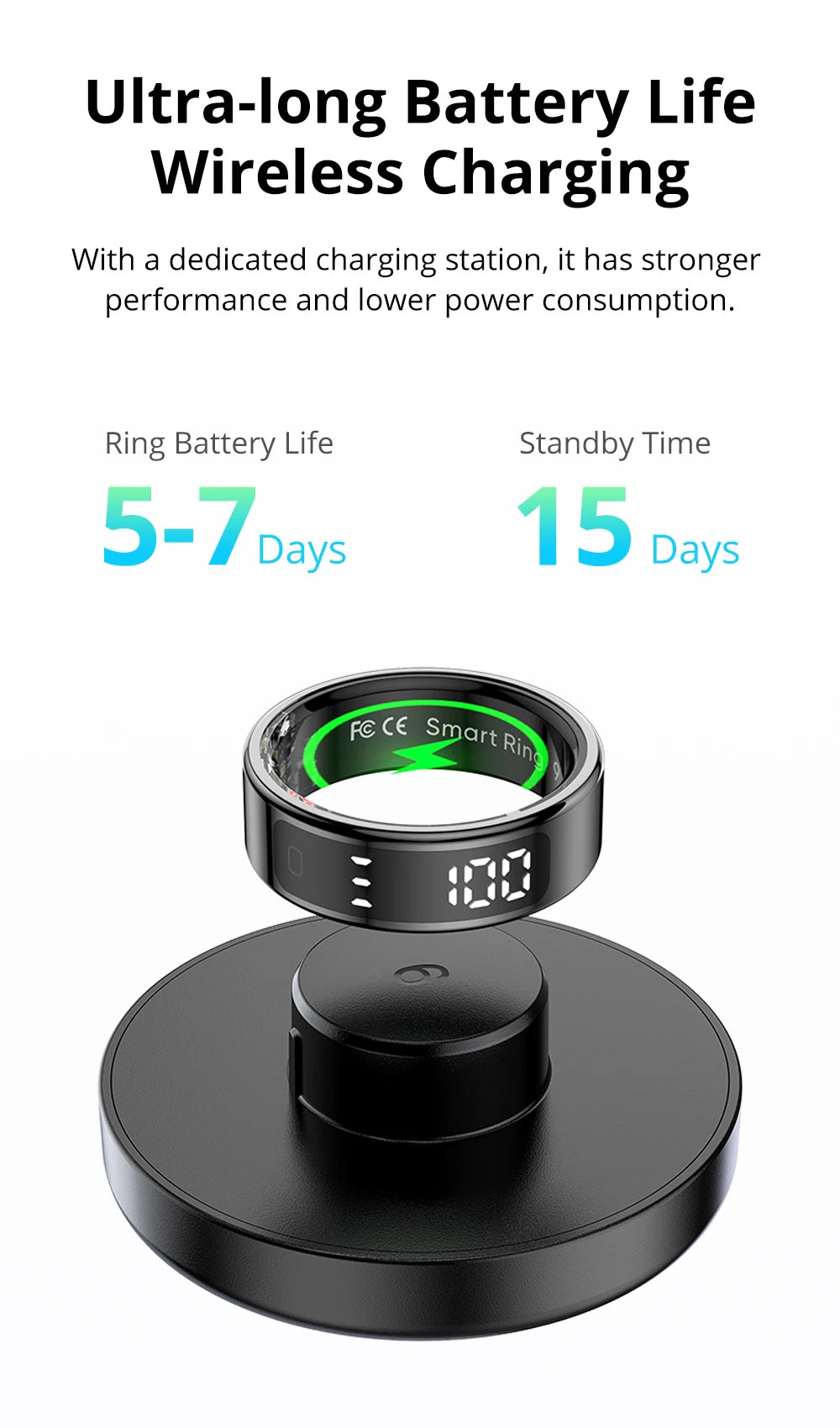 COLMI R12 Smart Ring with Touch Screen