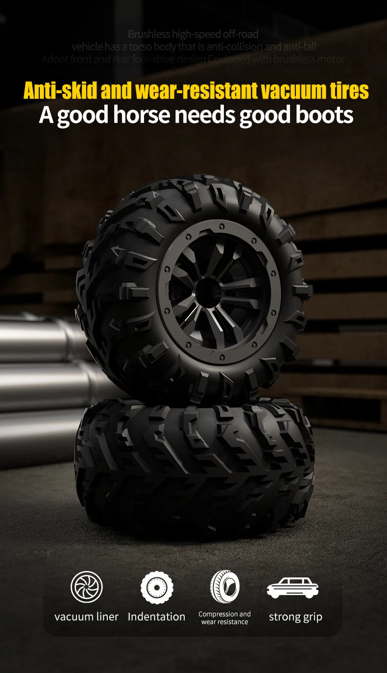 OFF Road 4X4 RC High Speed Buggy Truck Super Brushless 50 or 80KM/H Fast Drift Racing
