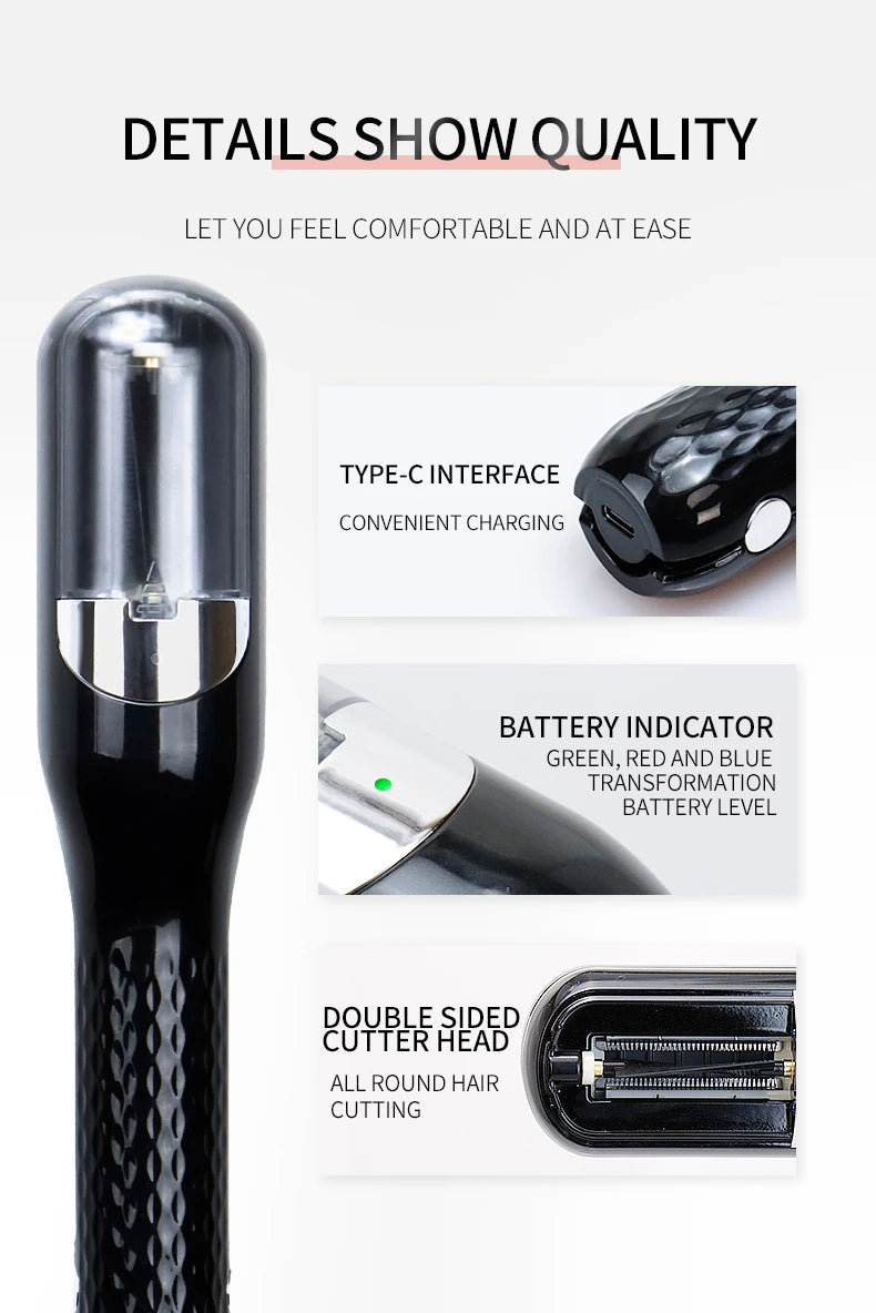 Rechargeable Cordless Split End Trimmer – Repair & Hair Care Treatment