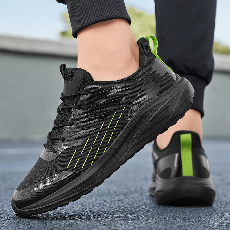 Lightweight Soft Sole Sneakers for Men – Breathable Mesh Tennis Shoes with Non-Slip Sole & Stylish Color Matching