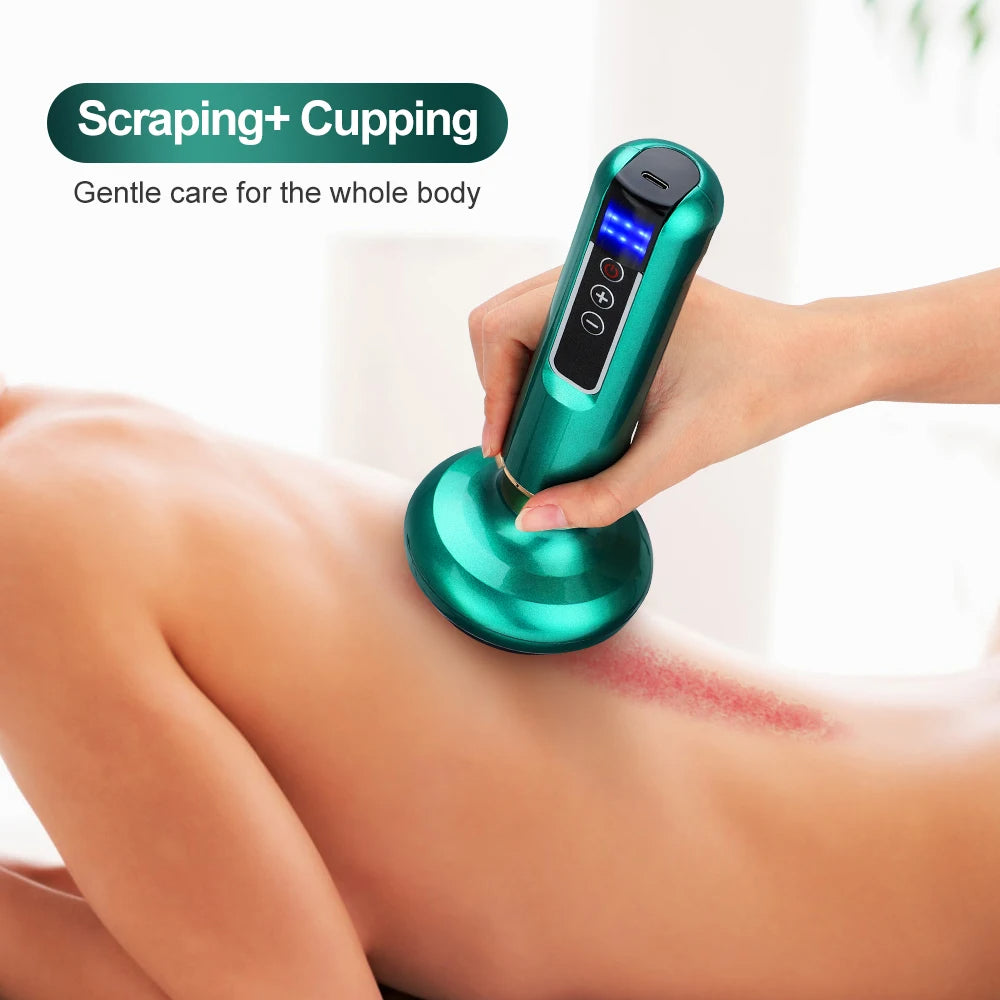 Electric Cupping Massager – Vacuum Suction, Guasha Scraping, Infrared Heat, Anti-Cellulite & Slimming Therapy