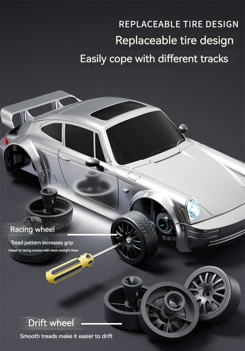 4WD Remote Control Drift Car – 1:24 Mini High-Speed RC Racing Car for Kids & Adults