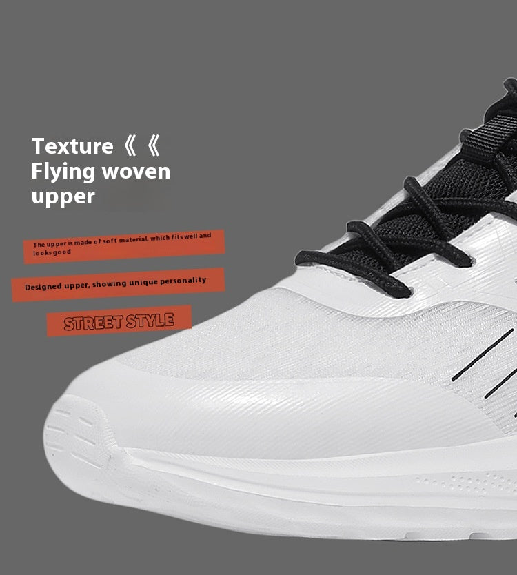 Lightweight Soft Sole Sneakers for Men – Breathable Mesh Tennis Shoes with Non-Slip Sole & Stylish Color Matching