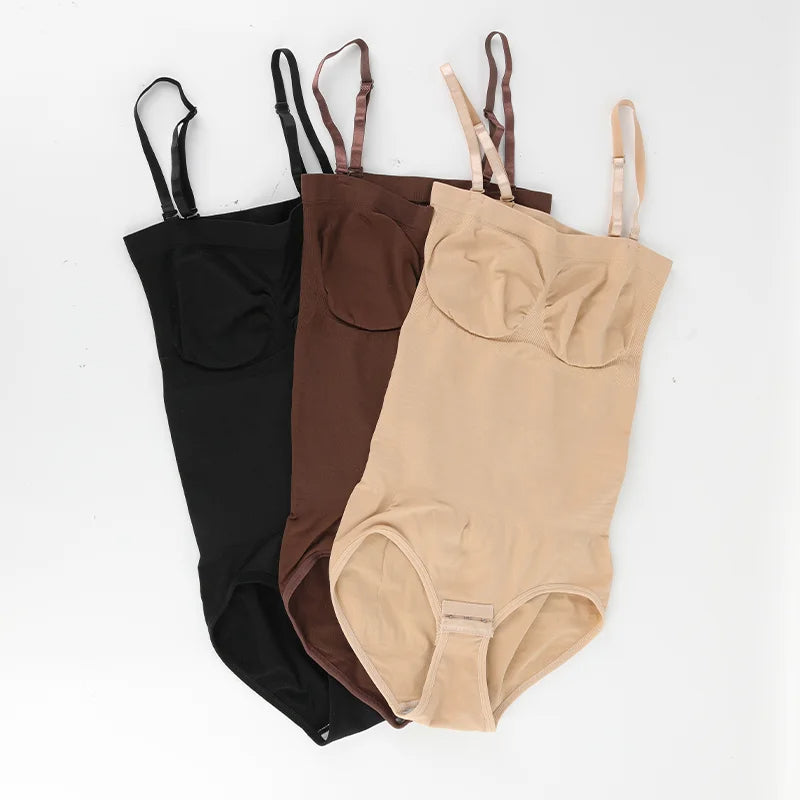 Women’s Strapless Shapewear Bodysuit – Seamless Tummy Control, Waist Trainer & Butt Lifter