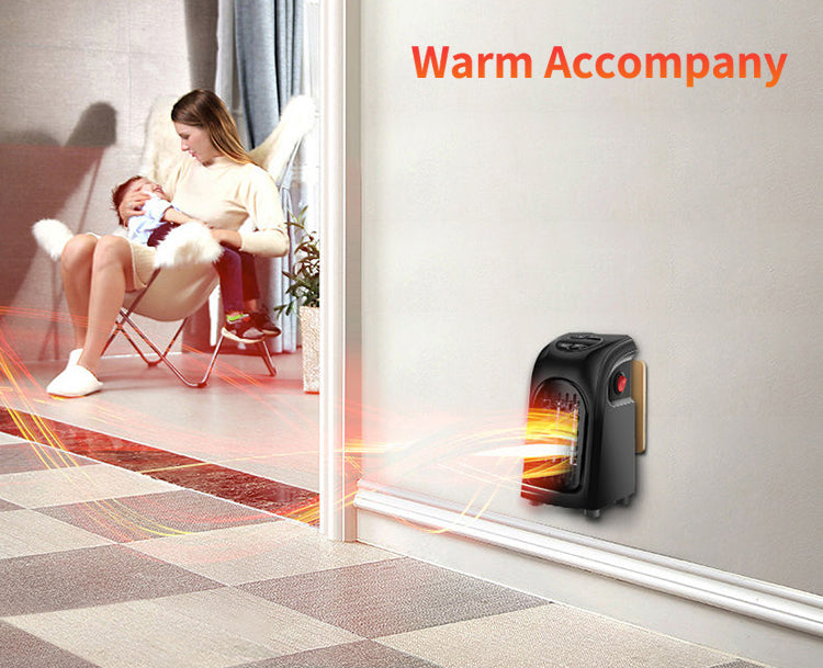 Mini Ceramic Space Heater – Electric Fan Heater for Home, Office & Camping