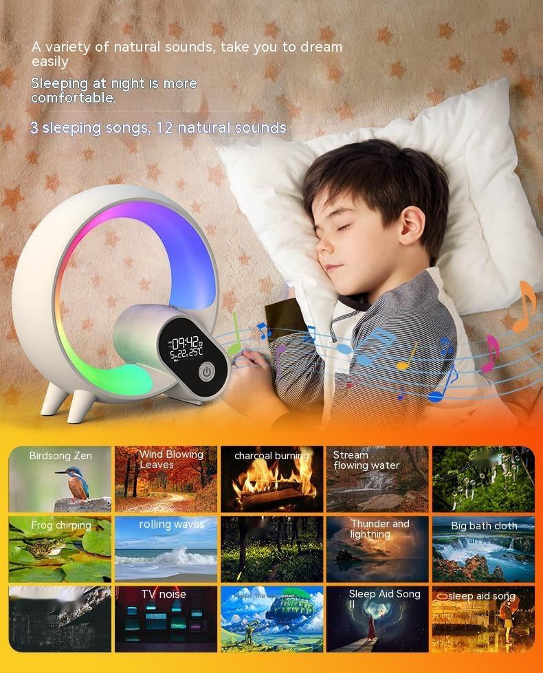 Q-Light Sunrise Alarm Clock – Bluetooth Speaker & Colorful Wake-Up Light