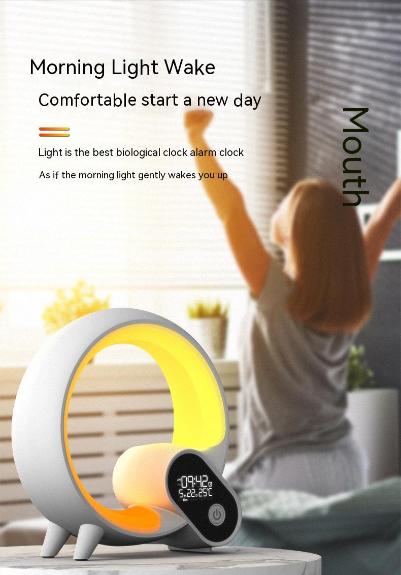 Q-Light Sunrise Alarm Clock – Bluetooth Speaker & Colorful Wake-Up Light