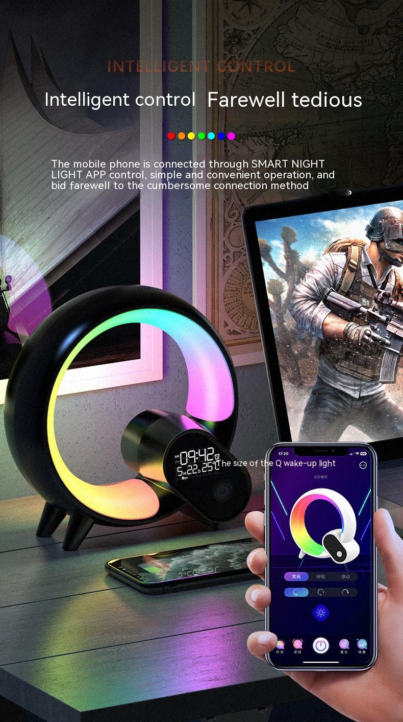 Q-Light Sunrise Alarm Clock – Bluetooth Speaker & Colorful Wake-Up Light