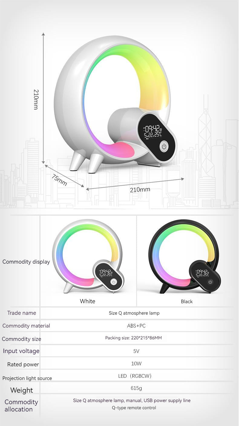 Q-Light Sunrise Alarm Clock – Bluetooth Speaker & Colorful Wake-Up Light