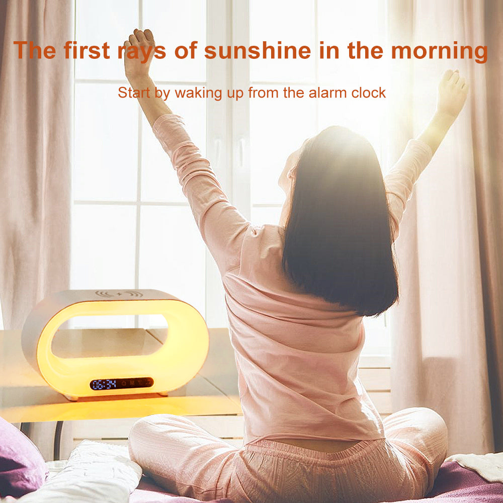 Smart 3-in-1 LED Night Light, Wireless Charger & Alarm Clock with App Control