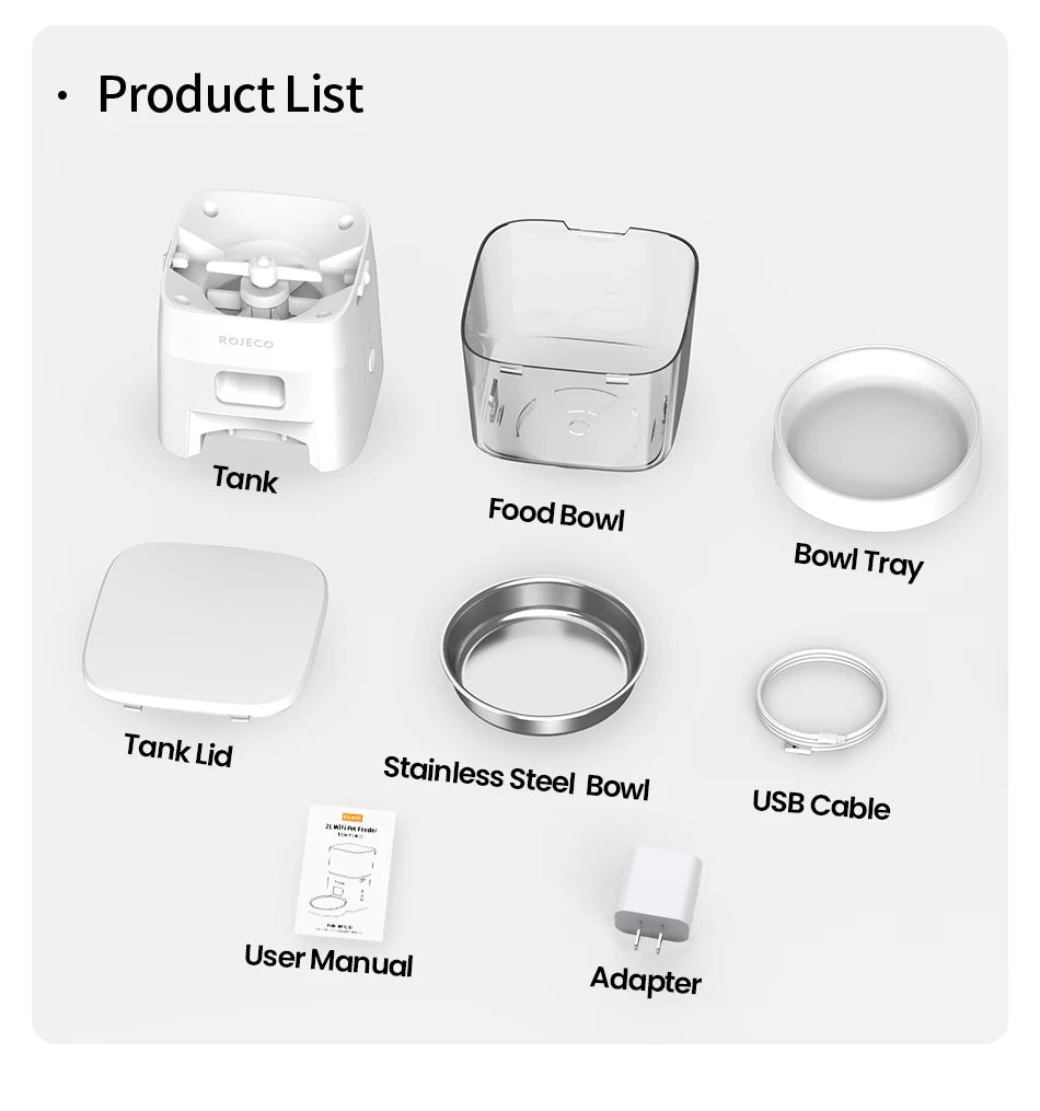 Smart Automatic Pet Feeder – WiFi-Enabled Food Dispenser for Cats & Dogs