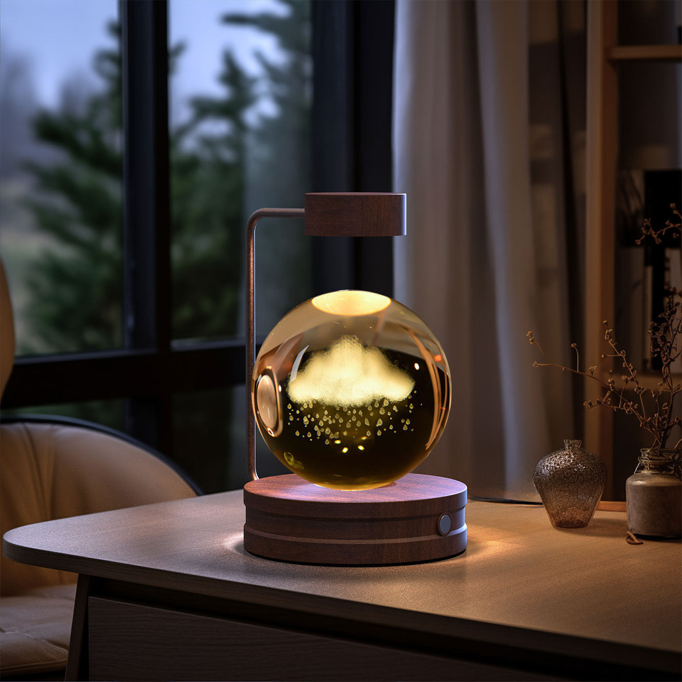 Cosmic Dinosaur Crystal Ball Night Lamp