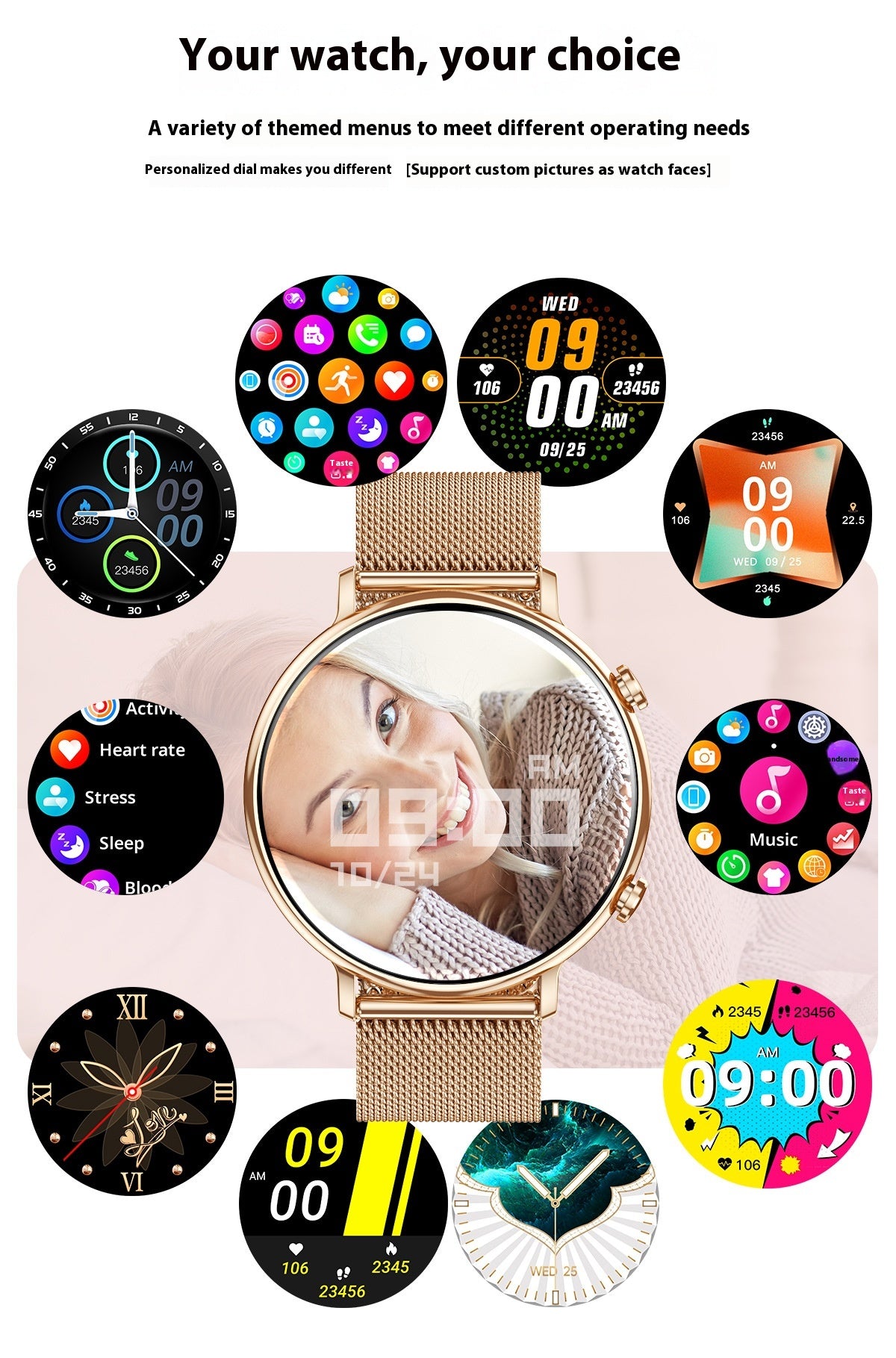 Bluetooth Calling Sports Health Step Counting Smart Watch