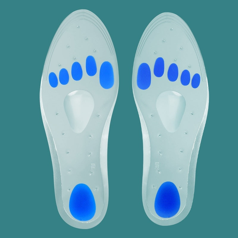 Silicone Shock Absorbing Insoles – Soft Pressure Relief Full Pads | Unisex Sizes EU 35–46