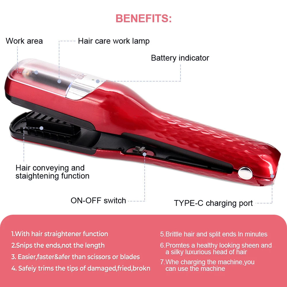 Rechargeable Cordless Split End Trimmer – Repair & Hair Care Treatment