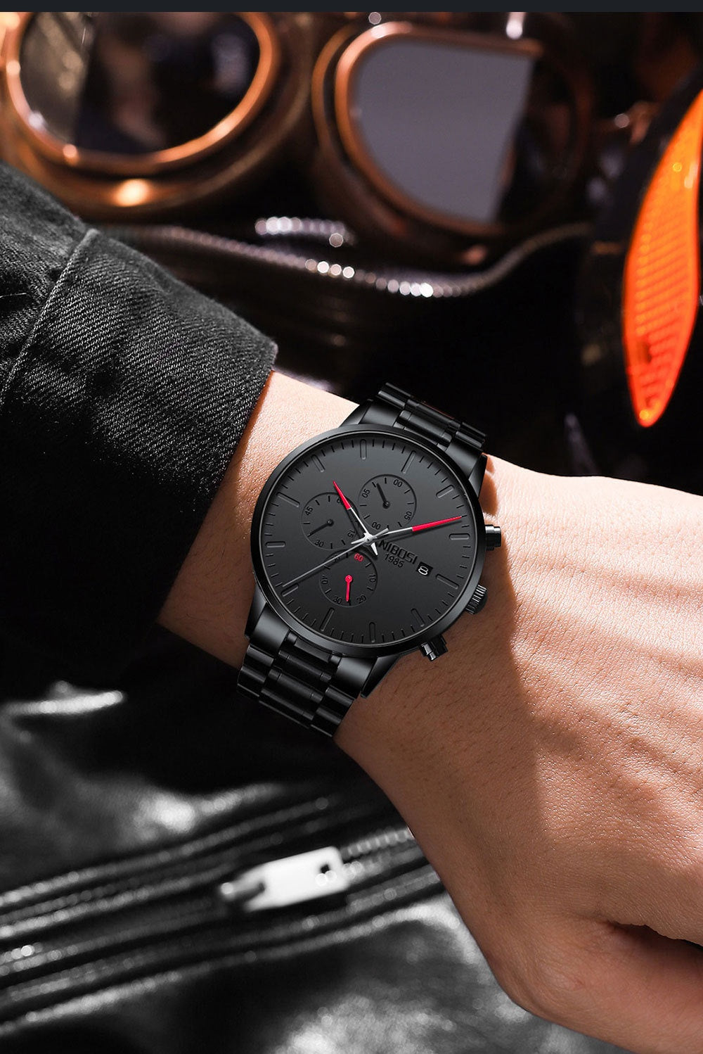 Men's Multi-functional Anti-luminous Quartz Watch