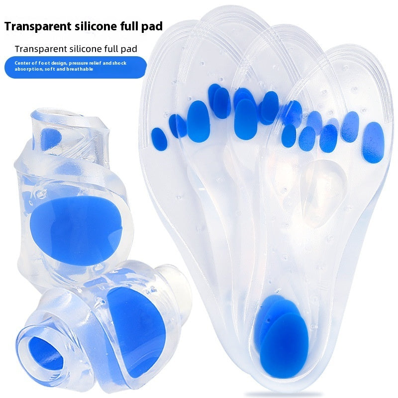 Silicone Shock Absorbing Insoles – Soft Pressure Relief Full Pads | Unisex Sizes EU 35–46