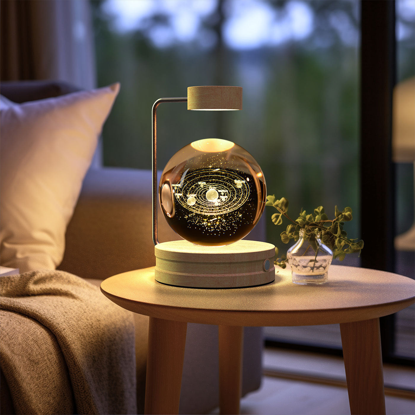 Cosmic Dinosaur Crystal Ball Night Lamp