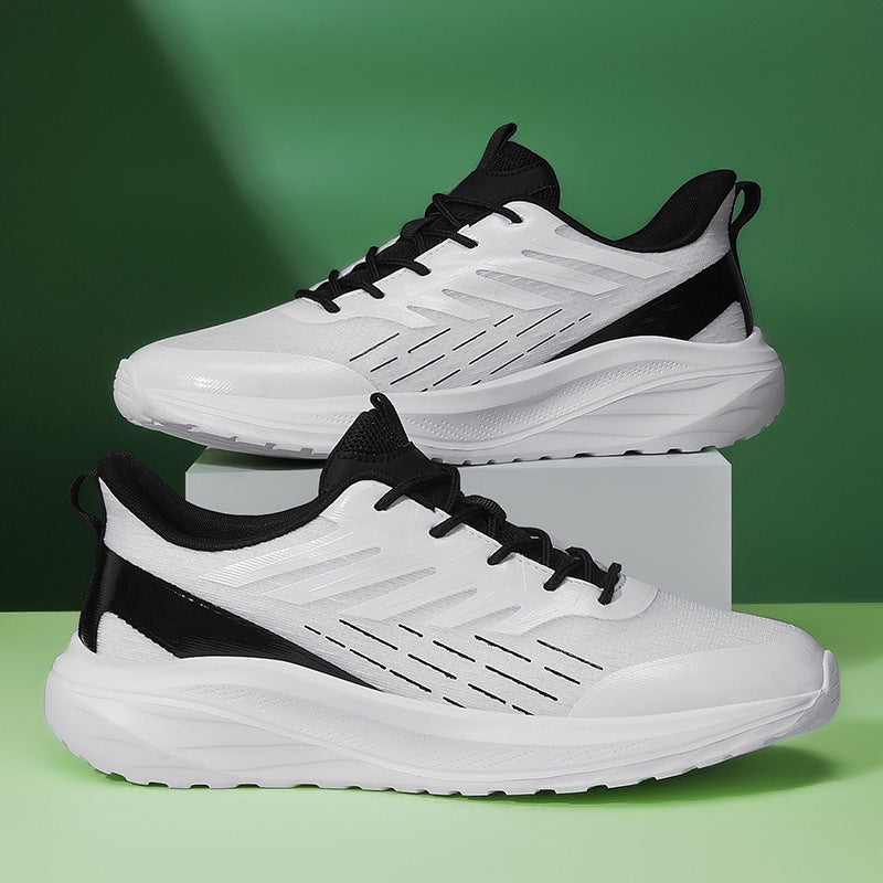 Lightweight Soft Sole Sneakers for Men – Breathable Mesh Tennis Shoes with Non-Slip Sole & Stylish Color Matching
