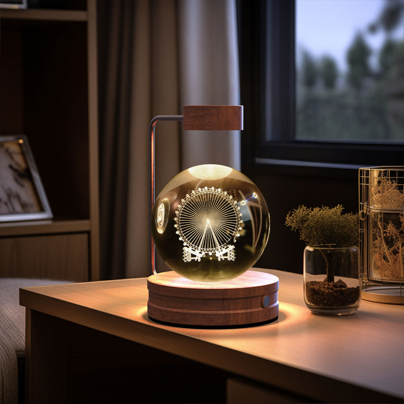 Cosmic Dinosaur Crystal Ball Night Lamp