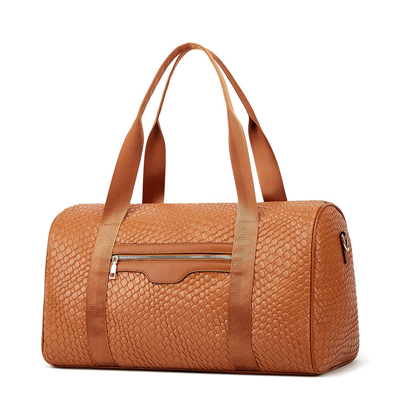Women's Business Travel Bag – Stylish 3-Piece PU Leather Shoulder & Gym Bag Set | 36–55L Capacity