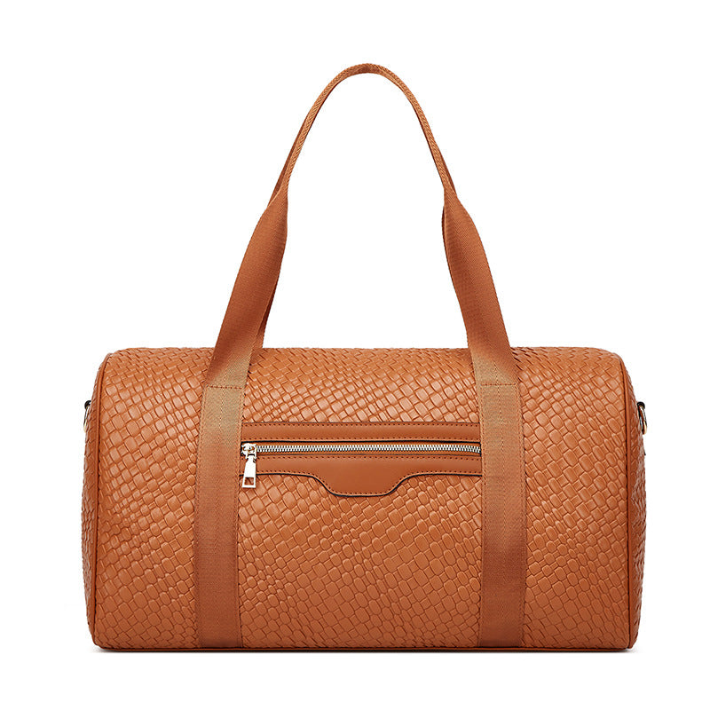 Women's Business Travel Bag – Stylish 3-Piece PU Leather Shoulder & Gym Bag Set | 36–55L Capacity