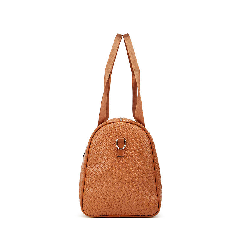 Women's Business Travel Bag – Stylish 3-Piece PU Leather Shoulder & Gym Bag Set | 36–55L Capacity