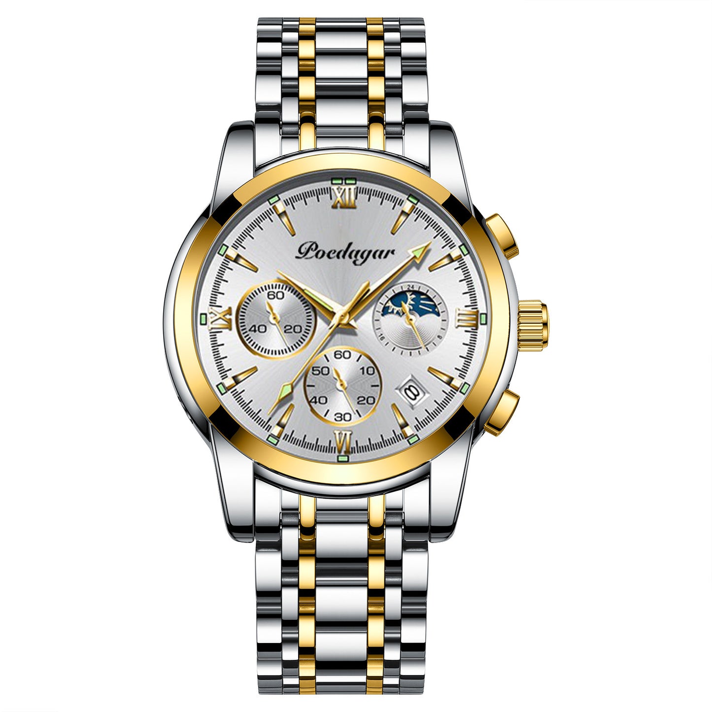Multifunctional Luminous Waterproof Quartz Watch for Men