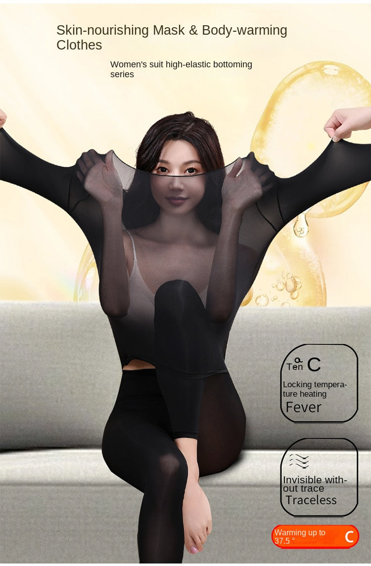 Moisturizing Thermal Long Johns for Women – Hyaluronic Acid Base Layer