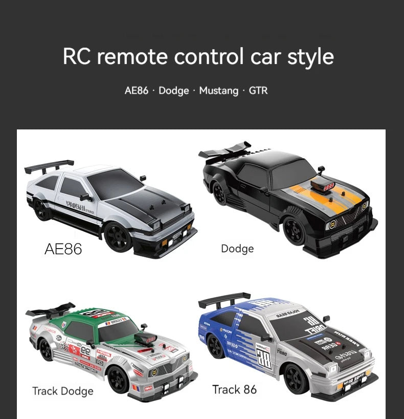 Sure! How about this:  "AE86 1:16 RC Drift Car – High-Speed 4WD Electric Toy, Remote Control, Spray Function, 2.4G Racing Sports Vehicle"