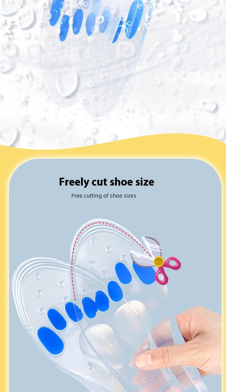 Silicone Shock Absorbing Insoles – Soft Pressure Relief Full Pads | Unisex Sizes EU 35–46