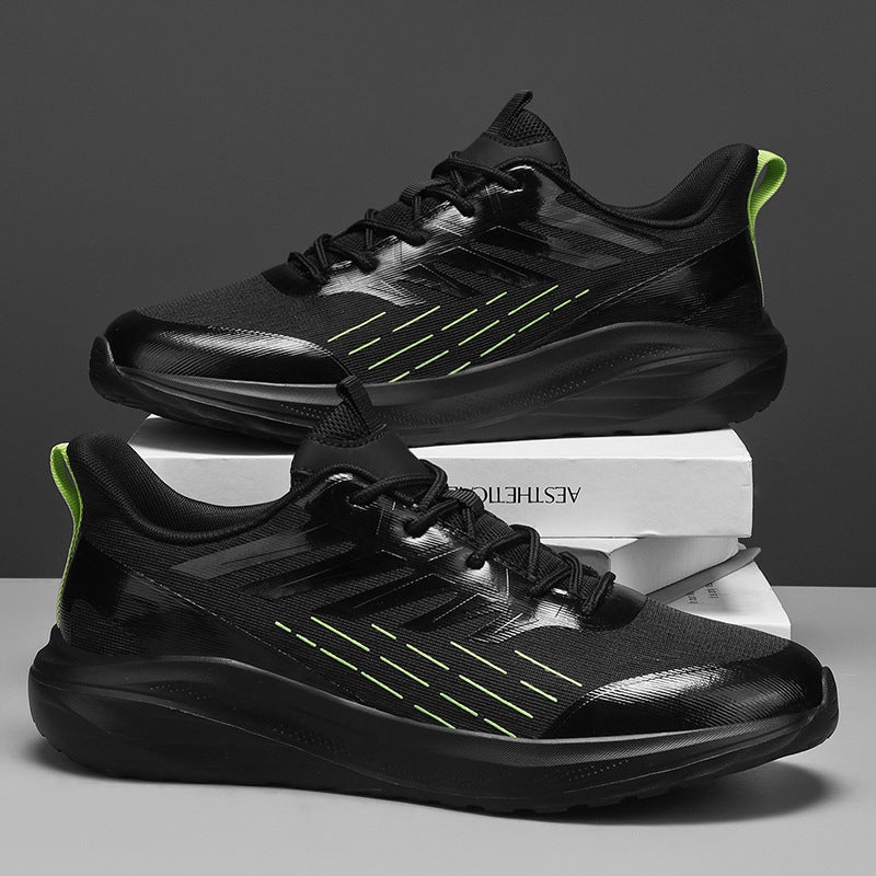 Lightweight Soft Sole Sneakers for Men – Breathable Mesh Tennis Shoes with Non-Slip Sole & Stylish Color Matching