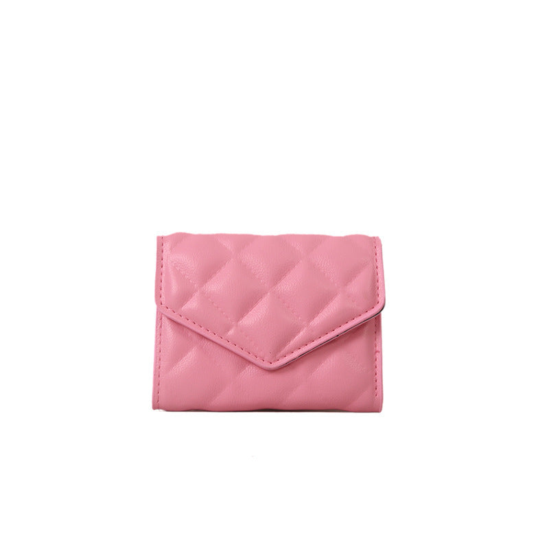 Multi-fold Diamond Embroidered Wallet – Women’s Large-capacity PU Leather Wallet with Waterproof, Wear-resistant Design
