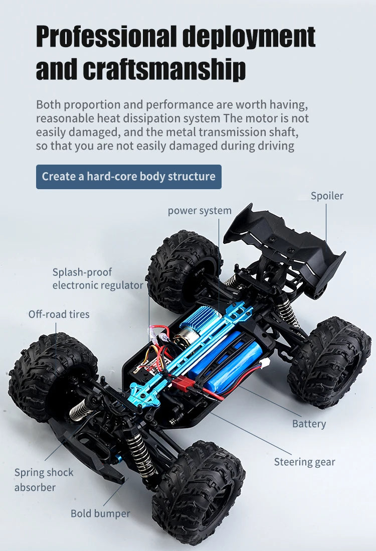 OFF Road 4X4 RC High Speed Buggy Truck Super Brushless 50 or 80KM/H Fast Drift Racing