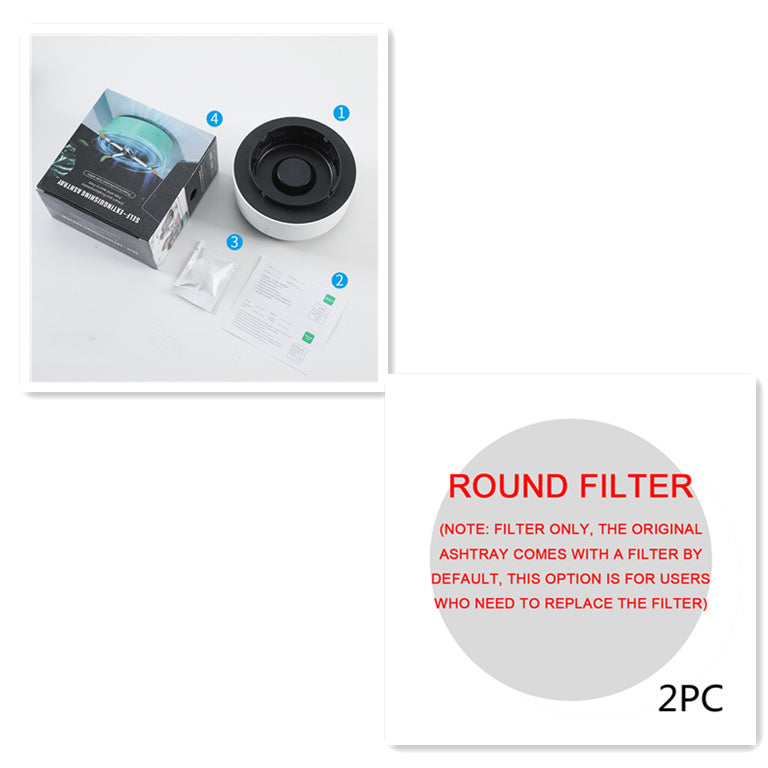 Portable Smoke Removal Ashtray – Automatic Air Purifier with Anion Filtration for Car & Home Use