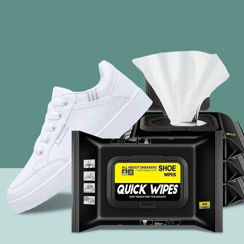 12–60Pcs Disposable Shoe Cleaning Wipes – Portable Wet Wipes for White Sneakers | VIE LENTE