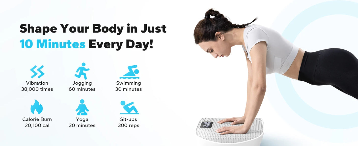 MERACH Whole Body Vibration Plate - Full Body Workout Machine for Fat Burning, Recovery, and Wellness