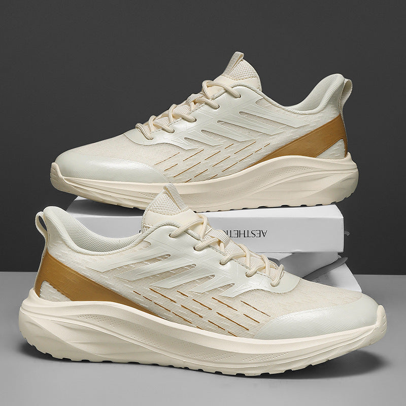 Lightweight Soft Sole Sneakers for Men – Breathable Mesh Tennis Shoes with Non-Slip Sole & Stylish Color Matching
